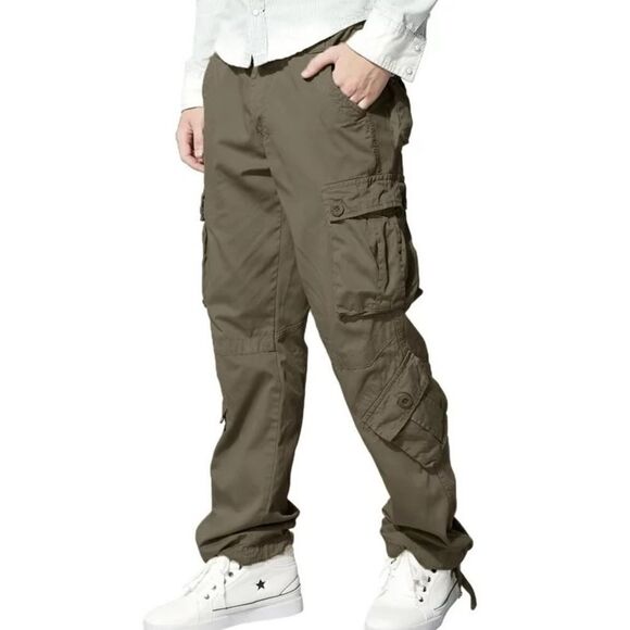 Matchstick Men's Retro Relaxed Plus Size Cargo Pants with Multi Pockets 4XL NWT - Picture 7 of 11